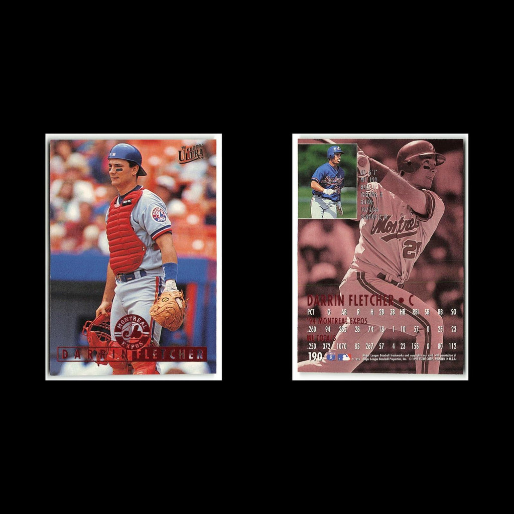 Darrin Fletcher #190 1995 Fleer Ultra Montreal Expos Baseball Card MLB NM