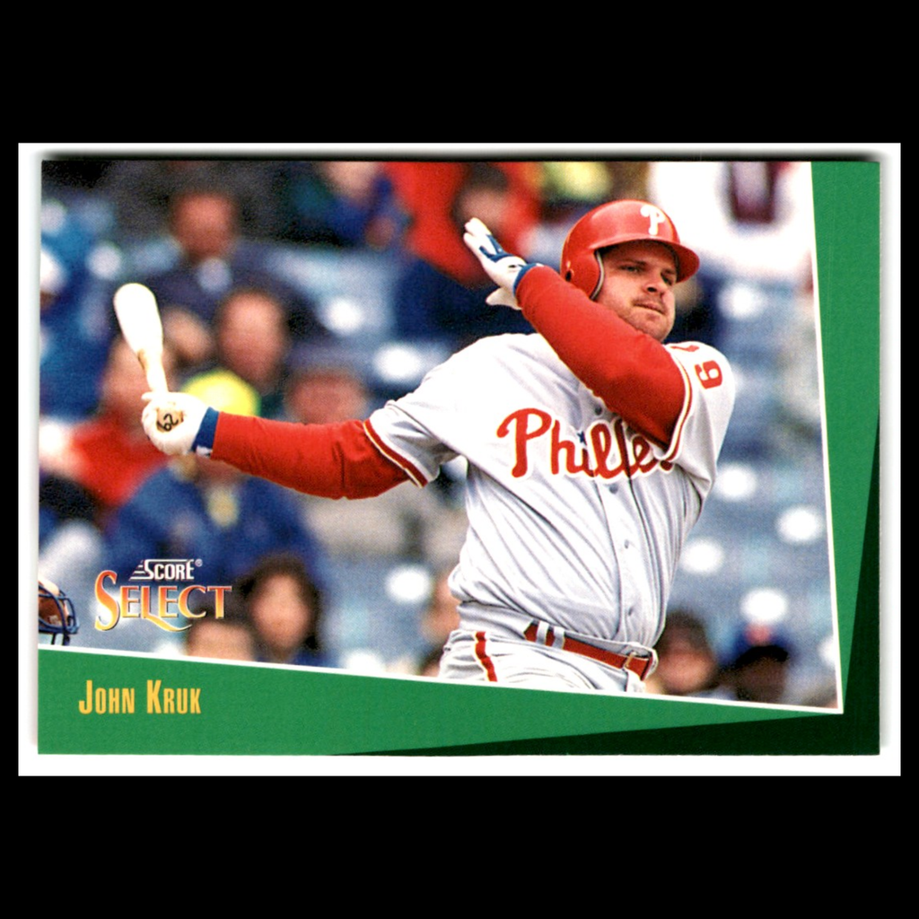 John Kruk #33 1993 Select Philadelphia Phillies Baseball Card MLB NM