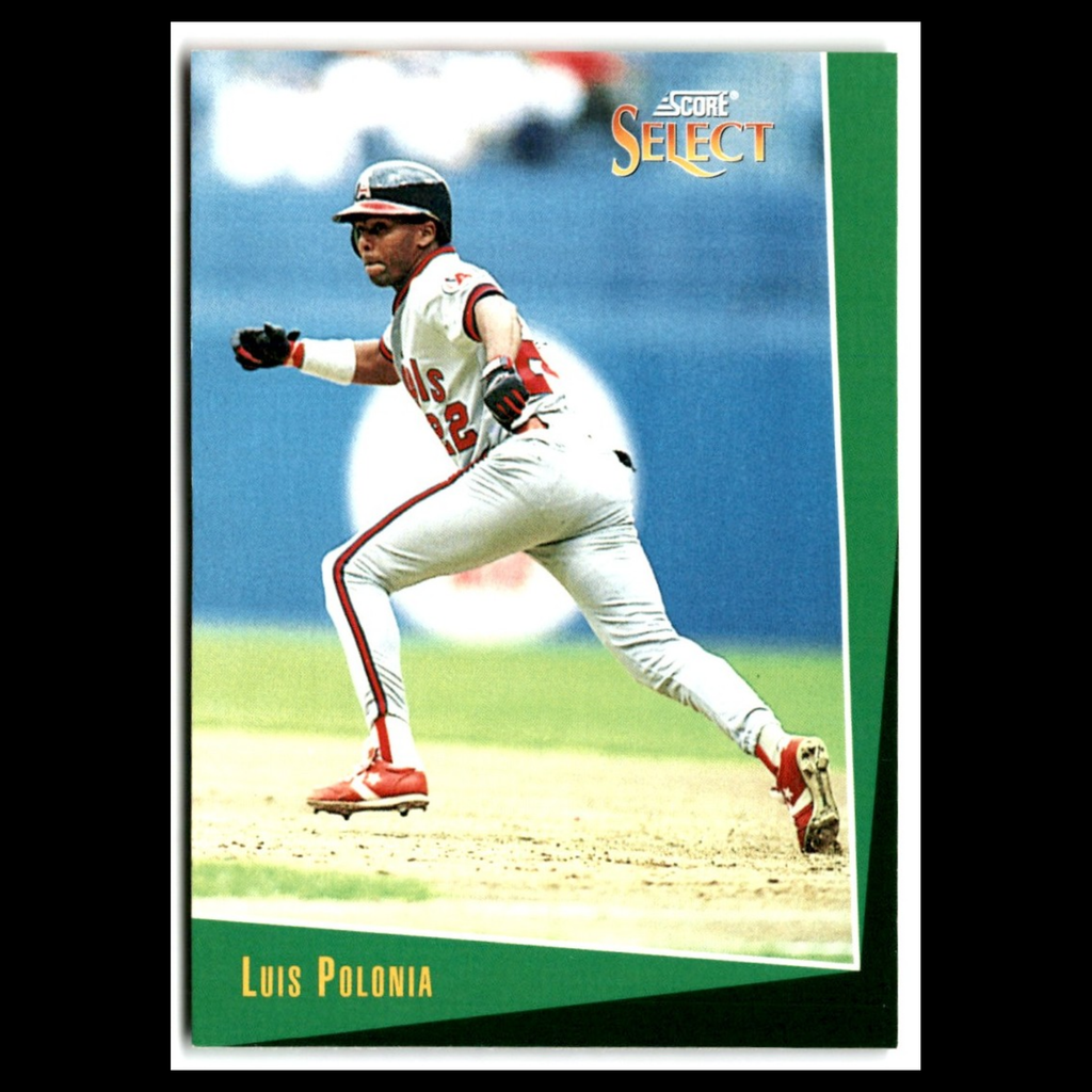 Luis Polonia #74 1993 Select California Angels Baseball Card MLB NM