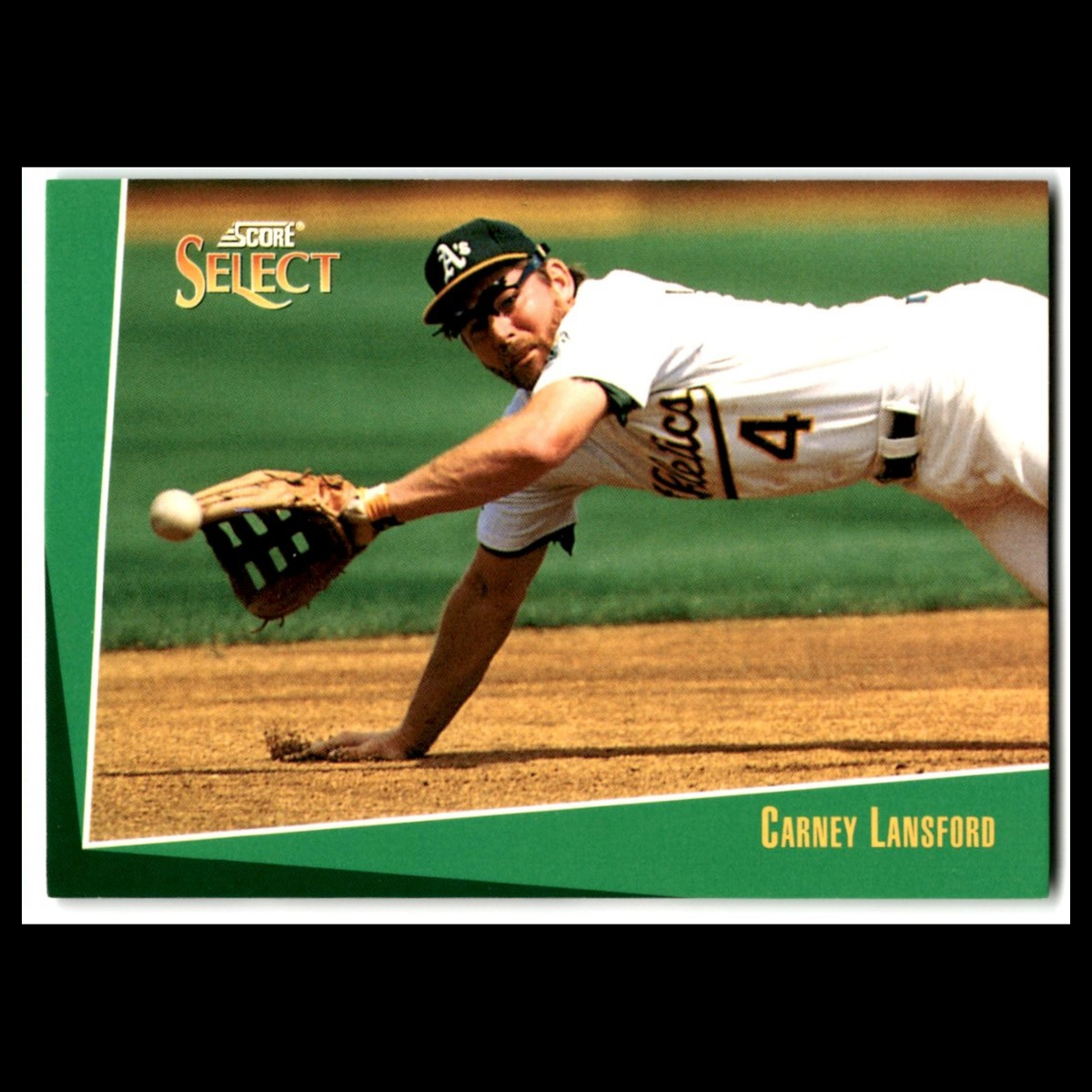 Carney Lansford #156 1993 Select Oakland Athletics Baseball Card MLB NM