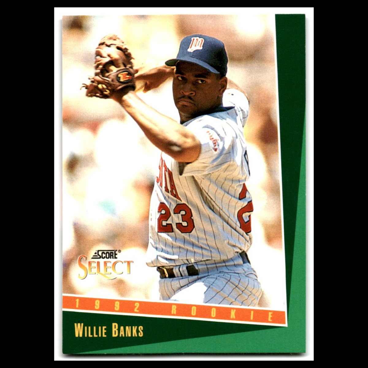 Willie Banks Rookie #314 1993 Select Minnesota Twins Baseball Card MLB NM