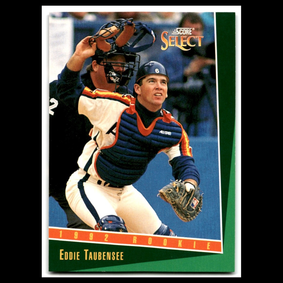 Eddie Taubensee Rookie #333 1993 Select Houston Astros Baseball Card MLB NM