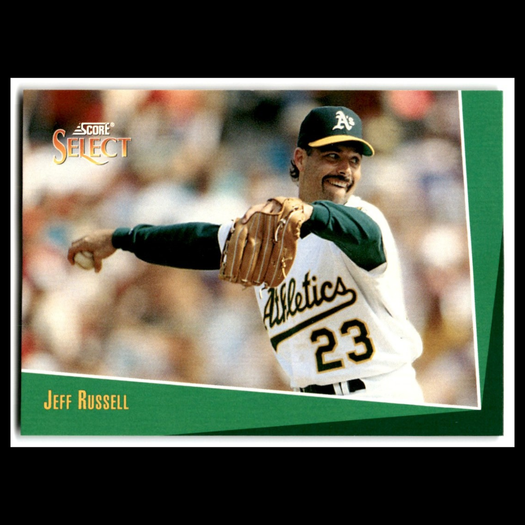 Jeff Russell #365 1993 Select Oakland Athletics Baseball Card MLB NM