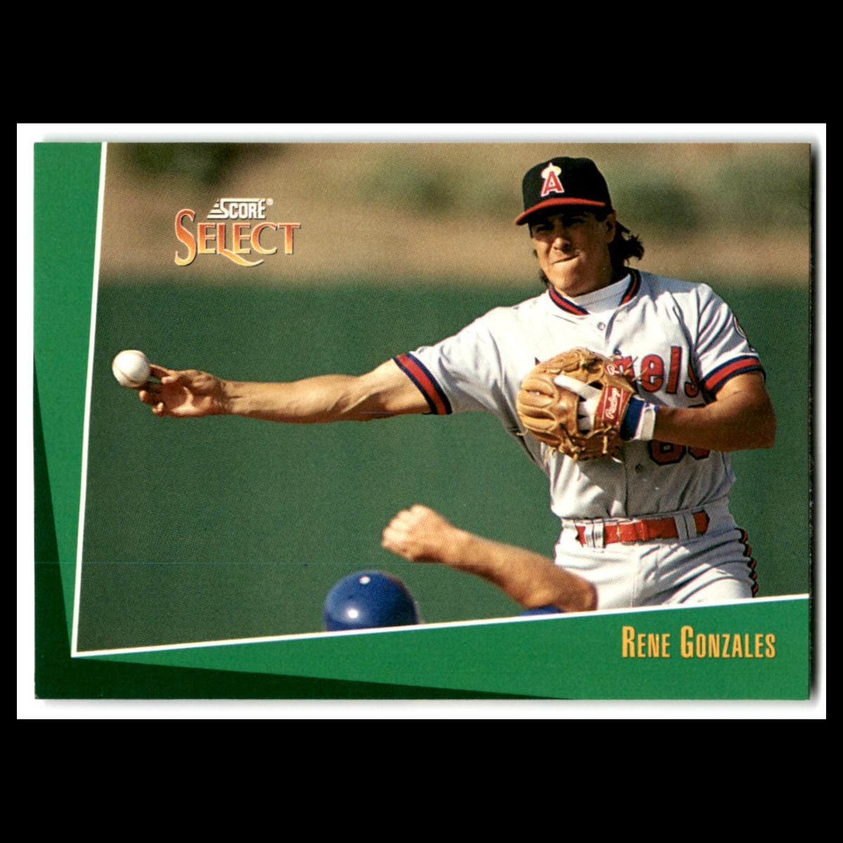 Rene Gonzales #379 1993 Select California Angels Baseball Card MLB NM