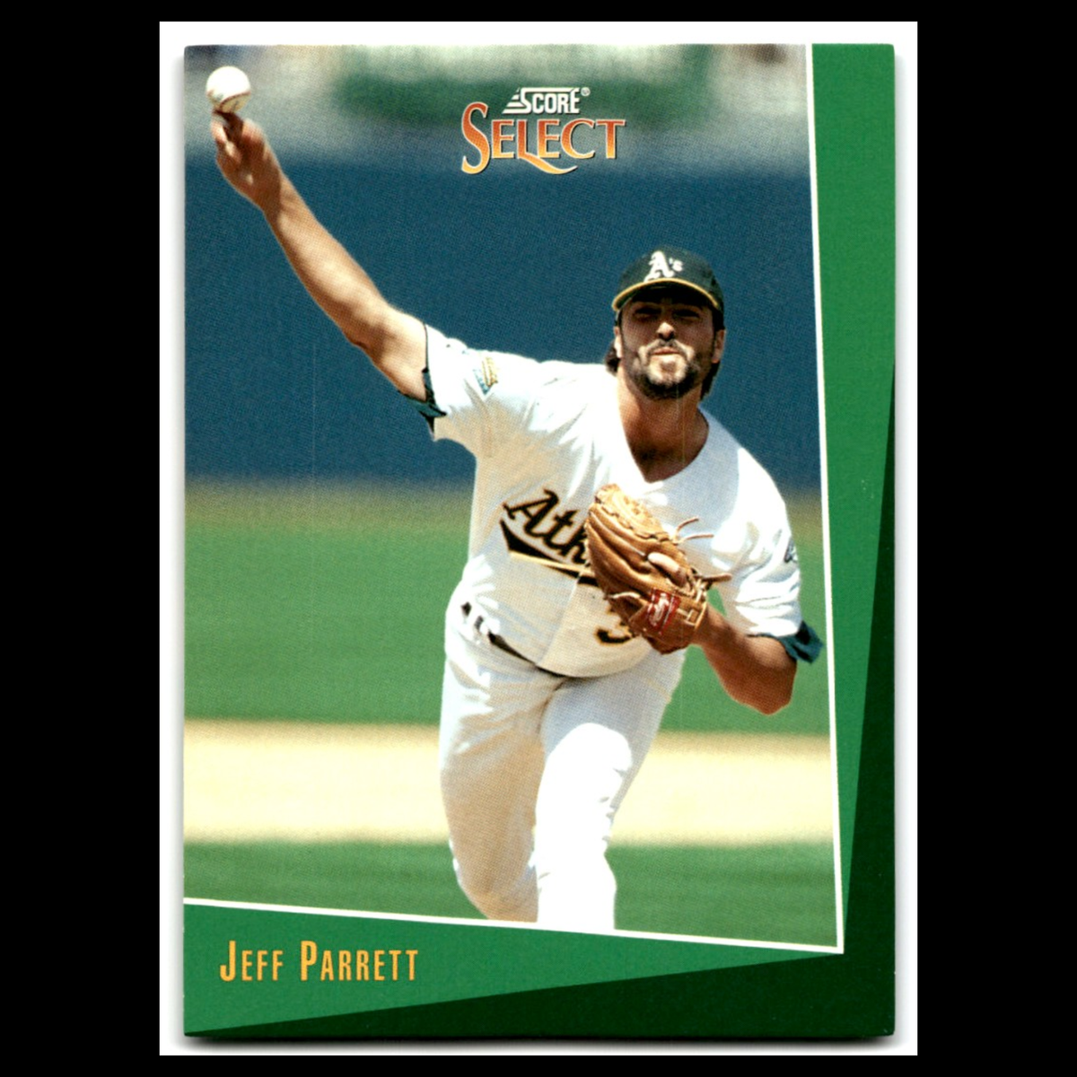 Jeff Parrett #396 1993 Select Oakland Athletics Baseball Card MLB NM