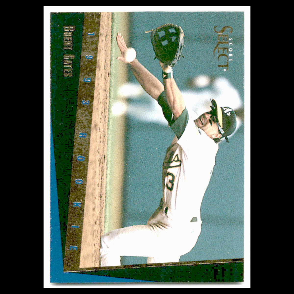 Brent Gates Rookie #61T 1993 Select Rookie/Traded Oakland Athletics Baseball MLB