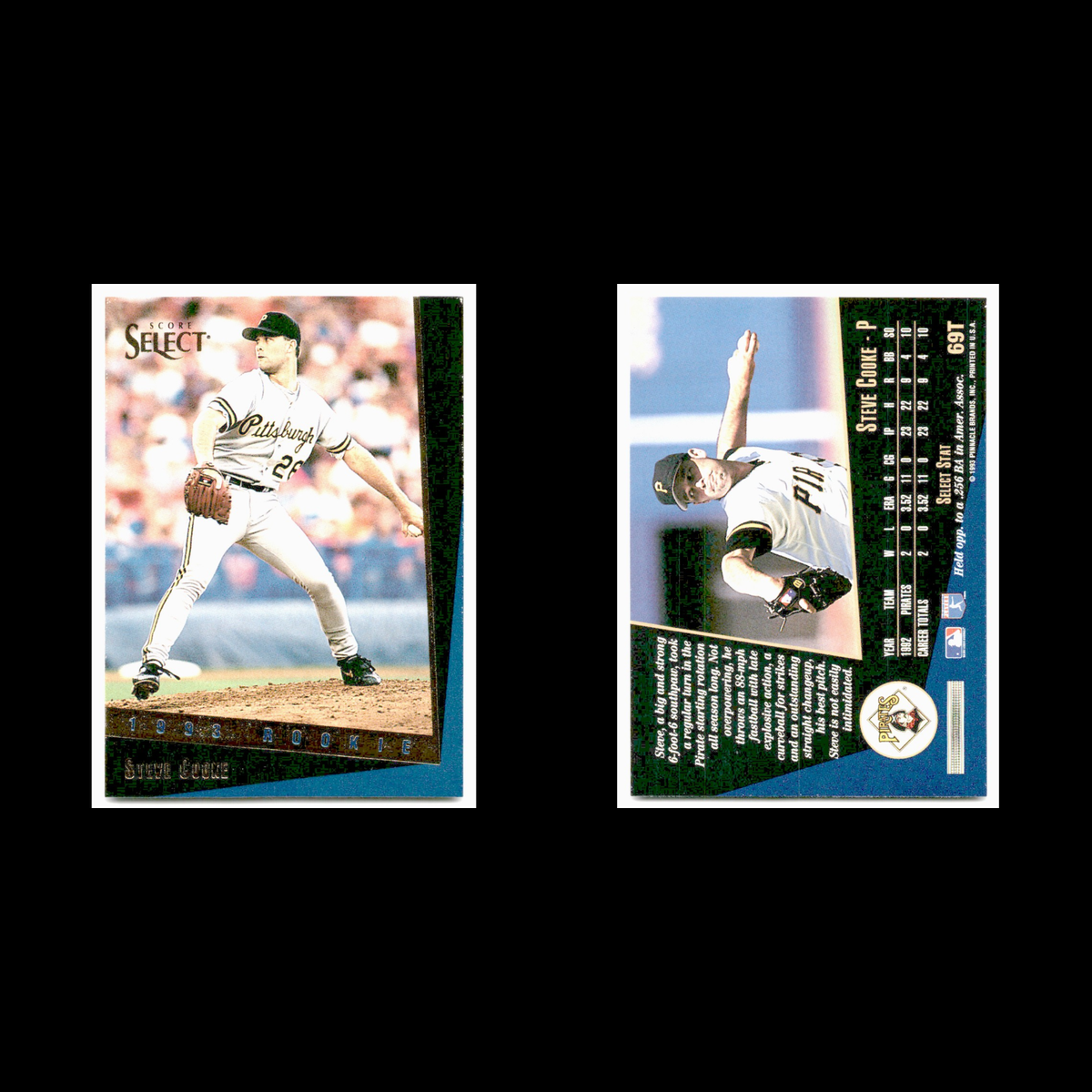 Steve Cooke Rookie #69T 1993 Select Rookie/Traded Pittsburgh Pirates Baseball NM