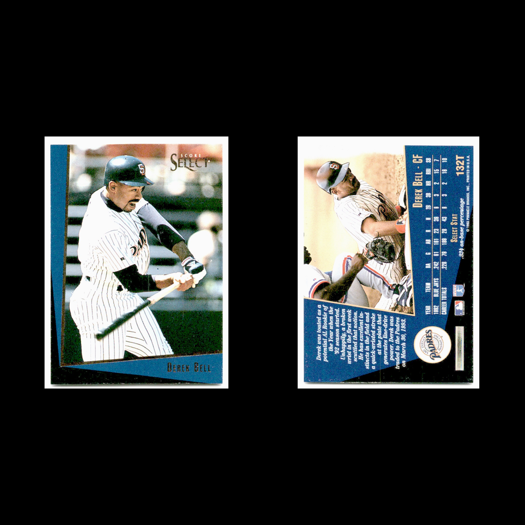 Derek Bell #132T 1993 Select Rookie/Traded San Diego Padres Baseball Card MLB NM