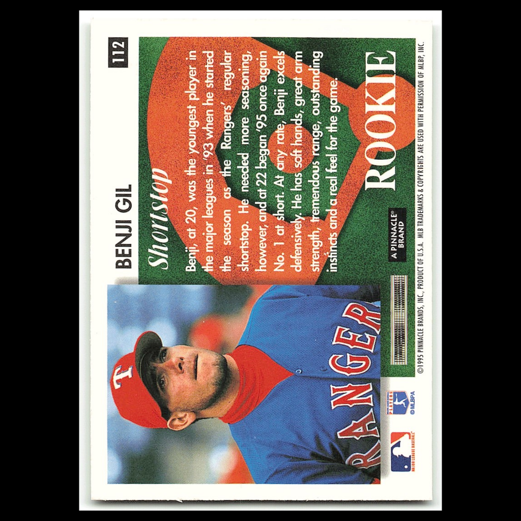 Benji Gil Rookie #112 1995 Score Summit Texas Rangers Baseball Card MLB NM