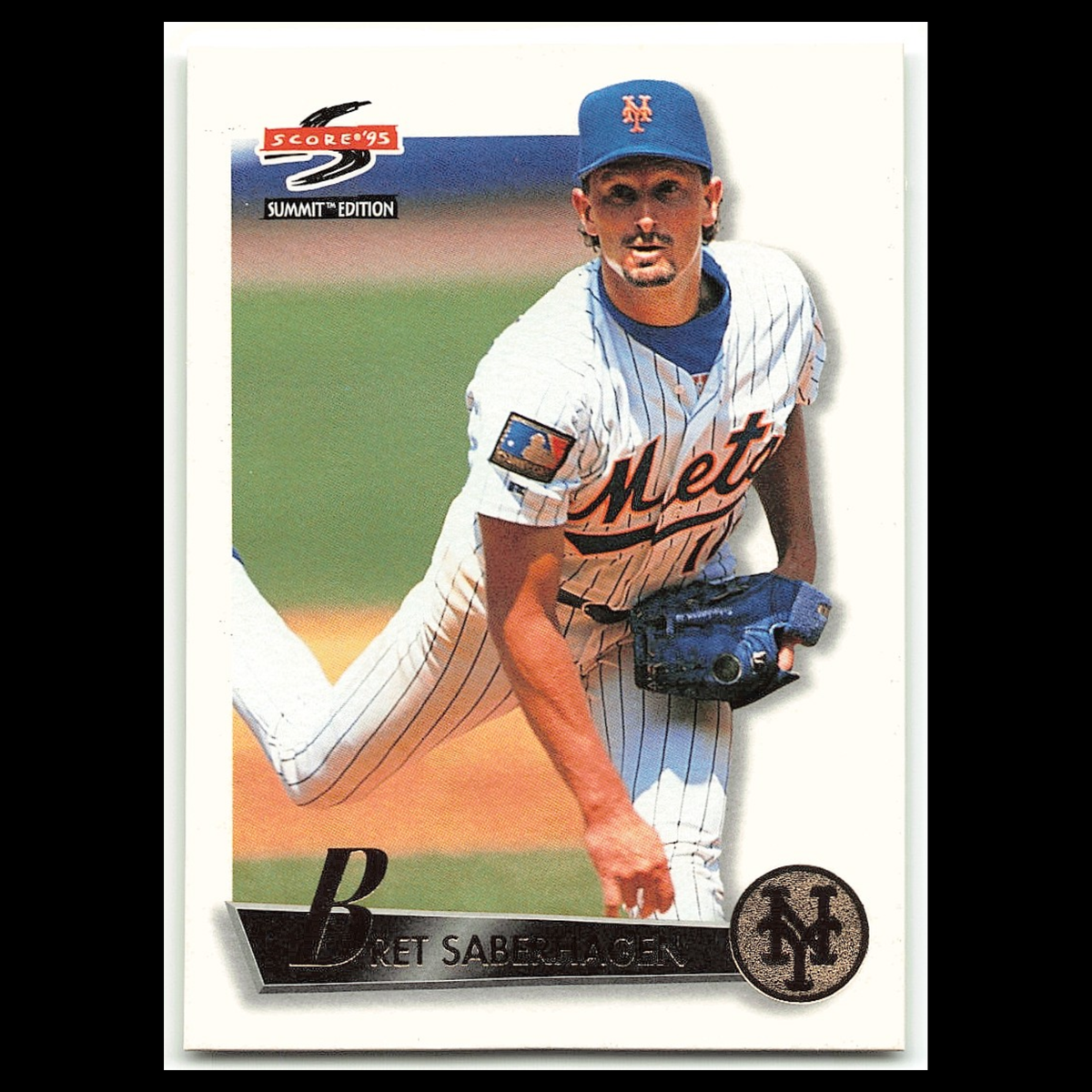 Bret Saberhagen #106 1995 Score Summit New York Mets Baseball Card MLB NM
