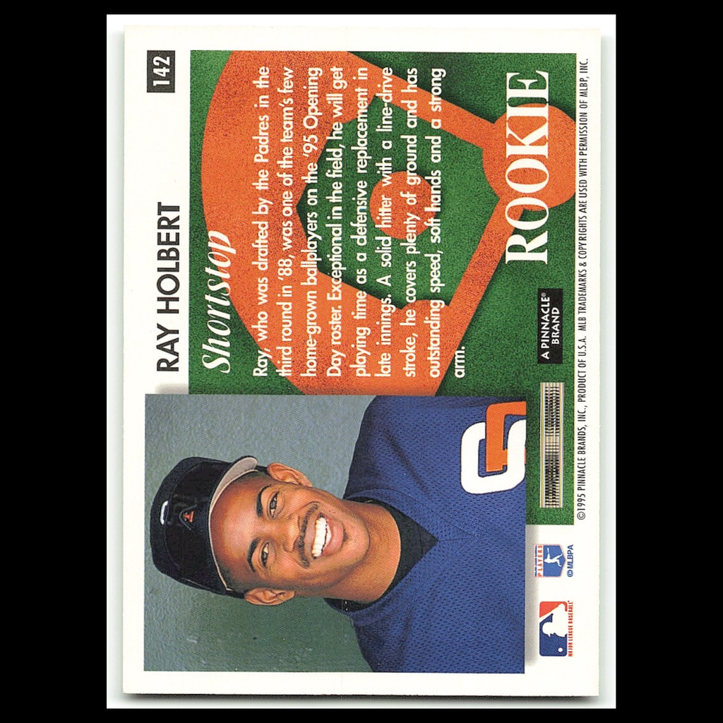 Ray Holbert Rookie #142 1995 Score Summit San Diego Padres Baseball Card MLB NM
