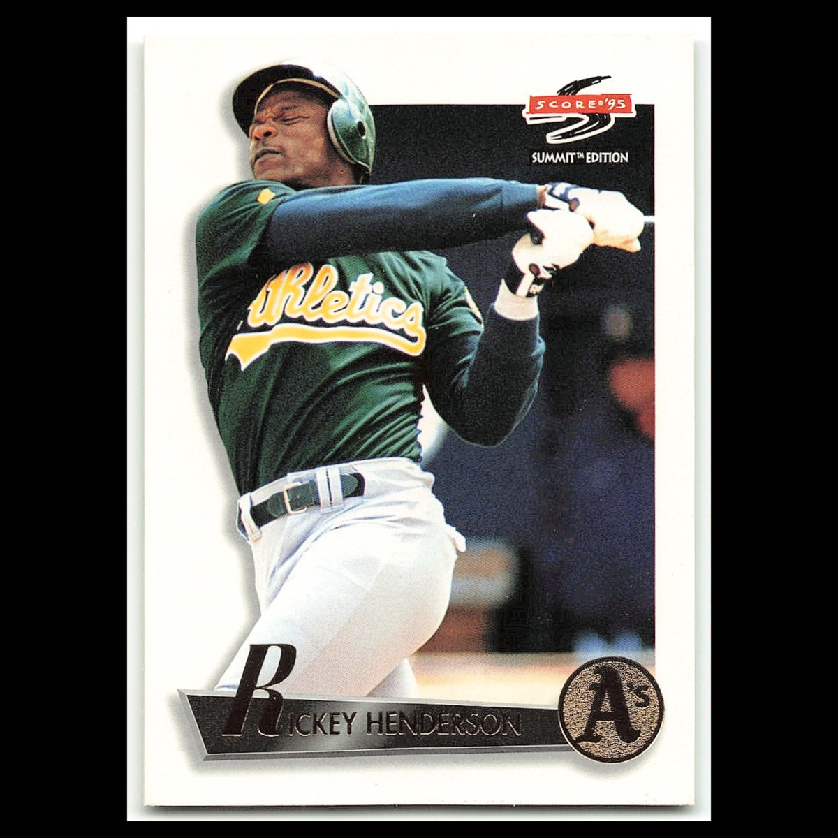Rickey Henderson #54 1995 Score Summit Oakland Athletics Baseball Card MLB NM
