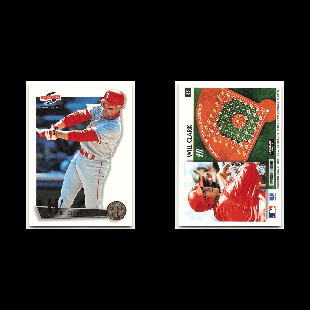 Will Clark #85 1995 Score Summit Texas Rangers Baseball Card MLB NM