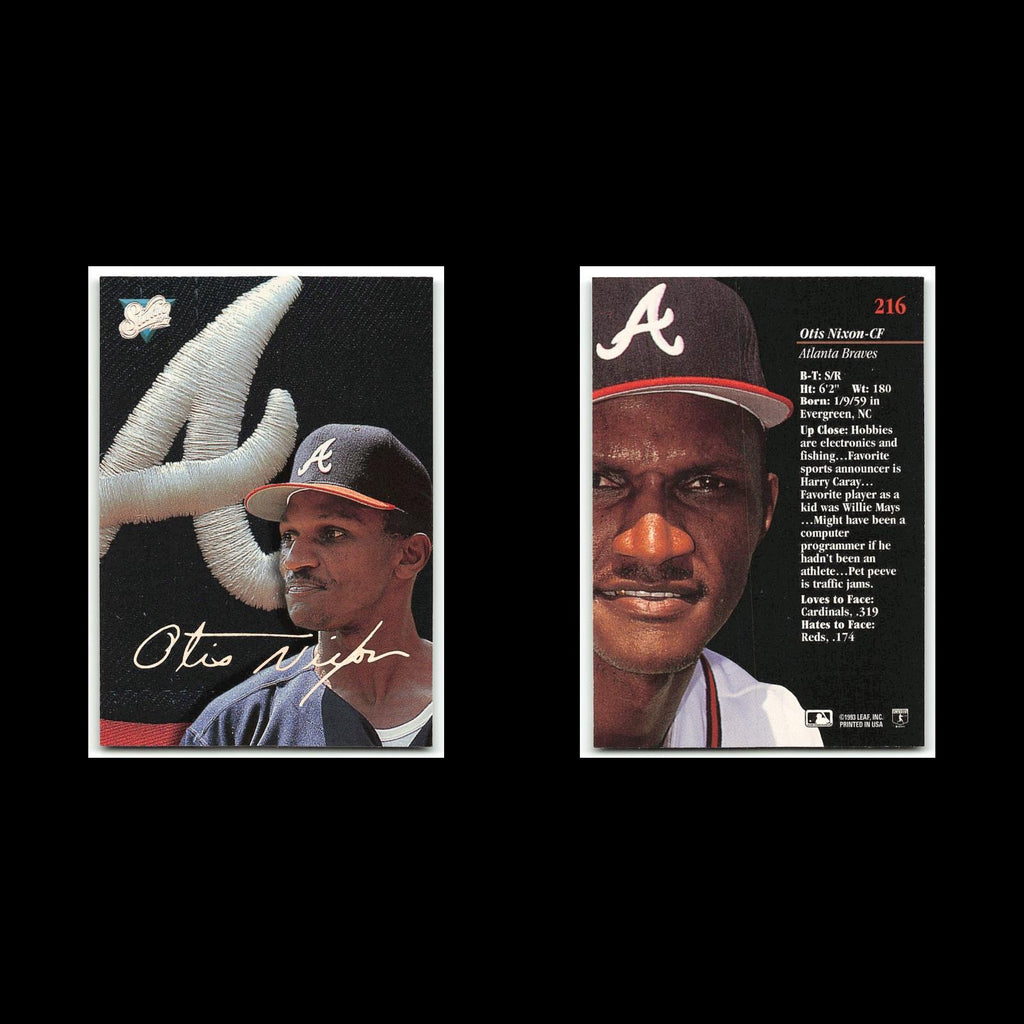 Otis Nixon #216 1993 Studio Atlanta Braves Baseball Card MLB NM