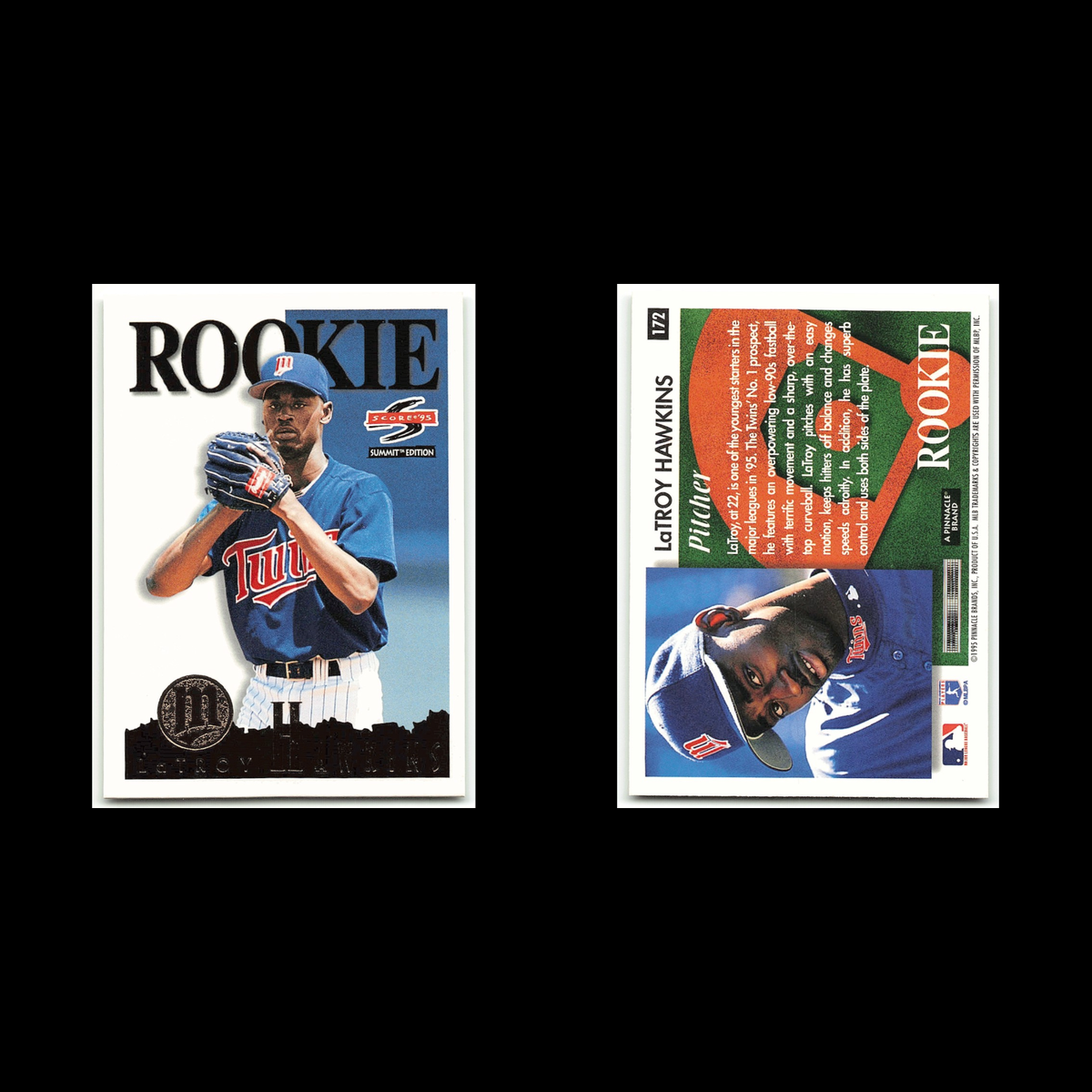 LaTroy Hawkins Rookie #172 1995 Score Summit Minnesota Twins Baseball Card MLB