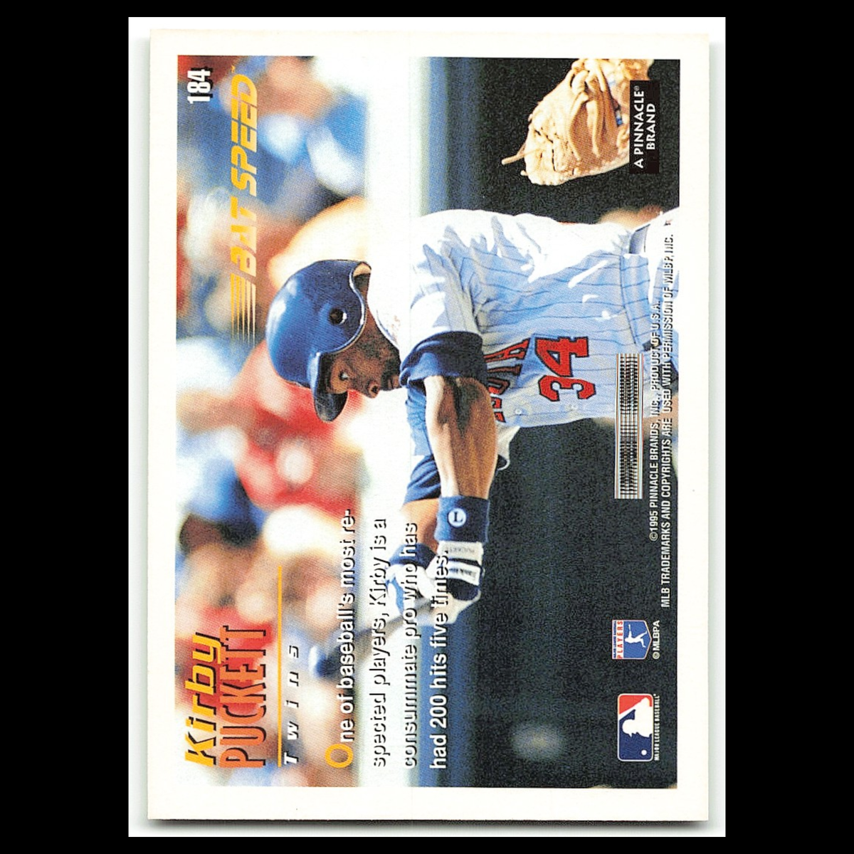 Kirby Puckett #184 1995 Score Summit Minnesota Twins Baseball Card MLB NM