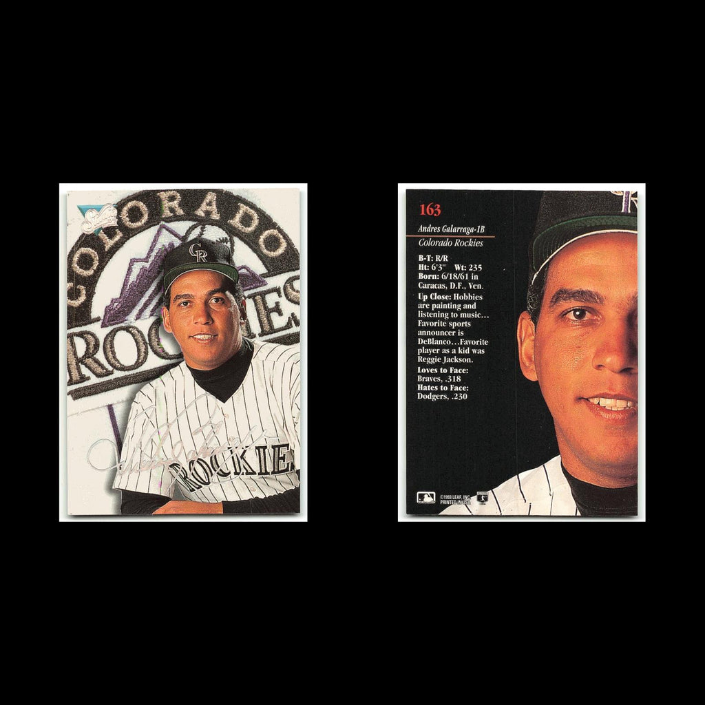 Andres Gallarraga #163 1993 Studio Colorado Rockies Baseball Card MLB NM