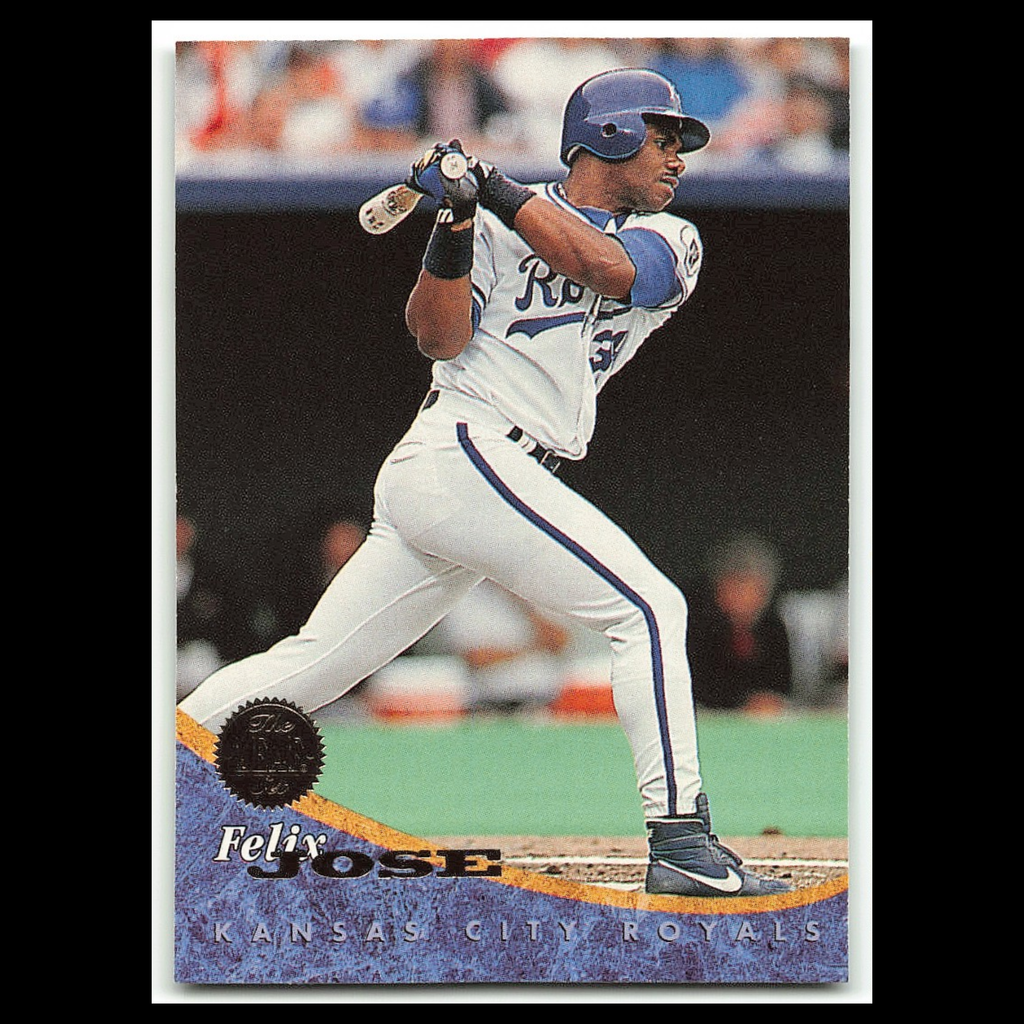 Felix Jose #168 1994 Leaf Kansas City Royals Baseball Card MLB NM