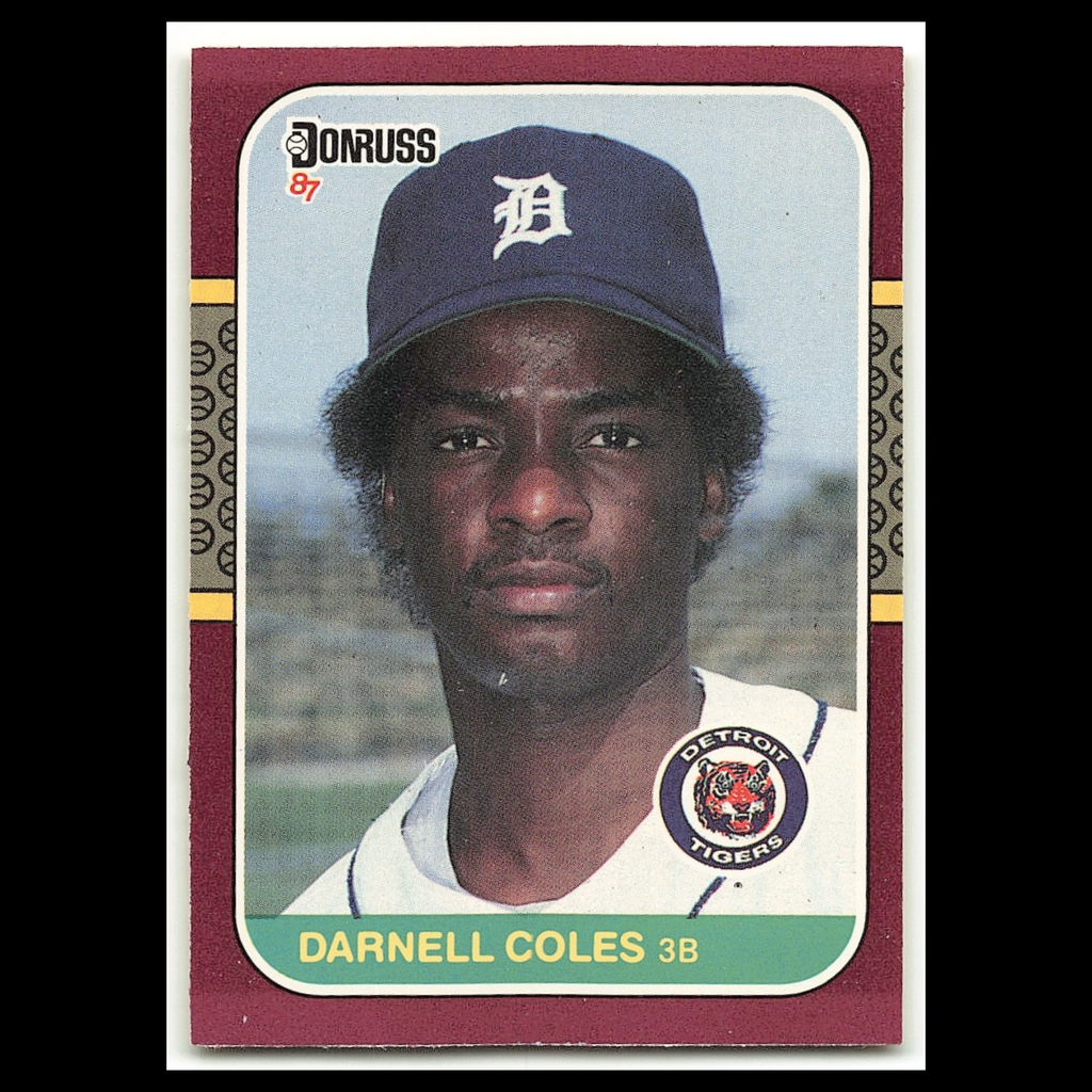 Darnell Coles #215 1987 Donruss Opening Day Detroit Tigers Baseball Card MLB NM