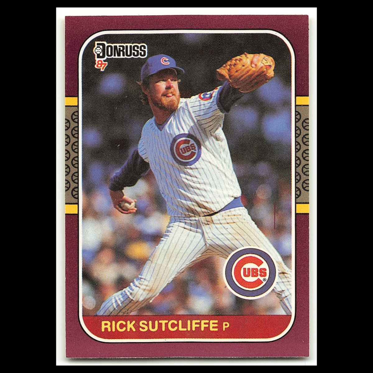 Rick Sutcliffe #69 1987 Donruss Opening Day Chicago Cubs Baseball Card MLB NM
