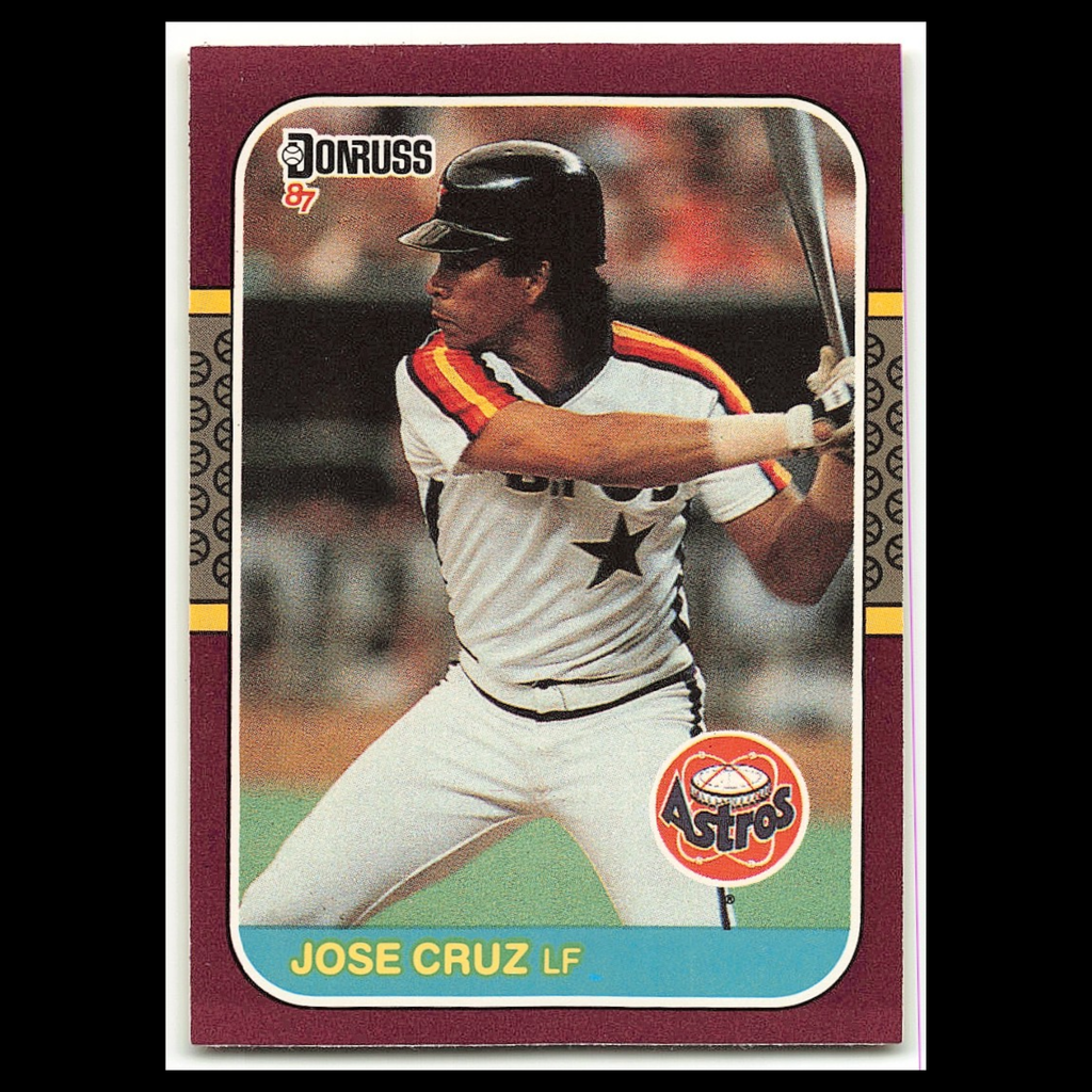 Jose Cruz #13 1987 Donruss Opening Day Houston Astros Baseball Card MLB NM