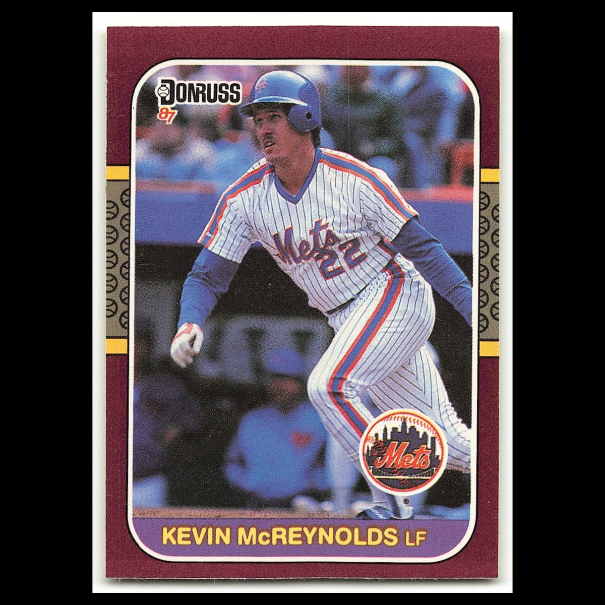 Kevin McReynolds #125 1987 Donruss Opening Day New York Mets Baseball Card MLB