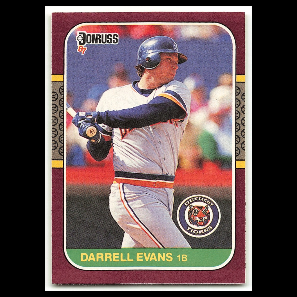 Darrell Evans #210 1987 Donruss Opening Day Detroit Tigers Baseball Card MLB NM