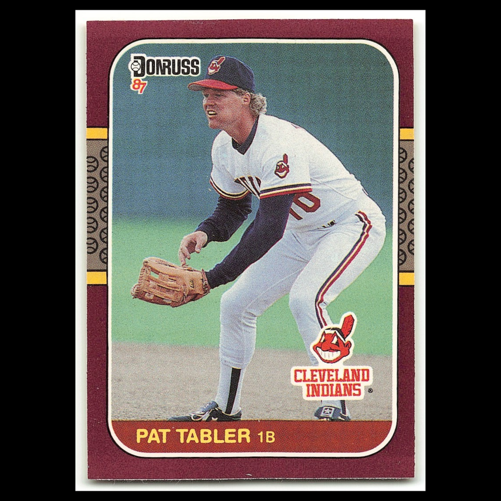 Pat Tabler #107 1987 Donruss Opening Day Cleveland Indians Baseball Card MLB NM