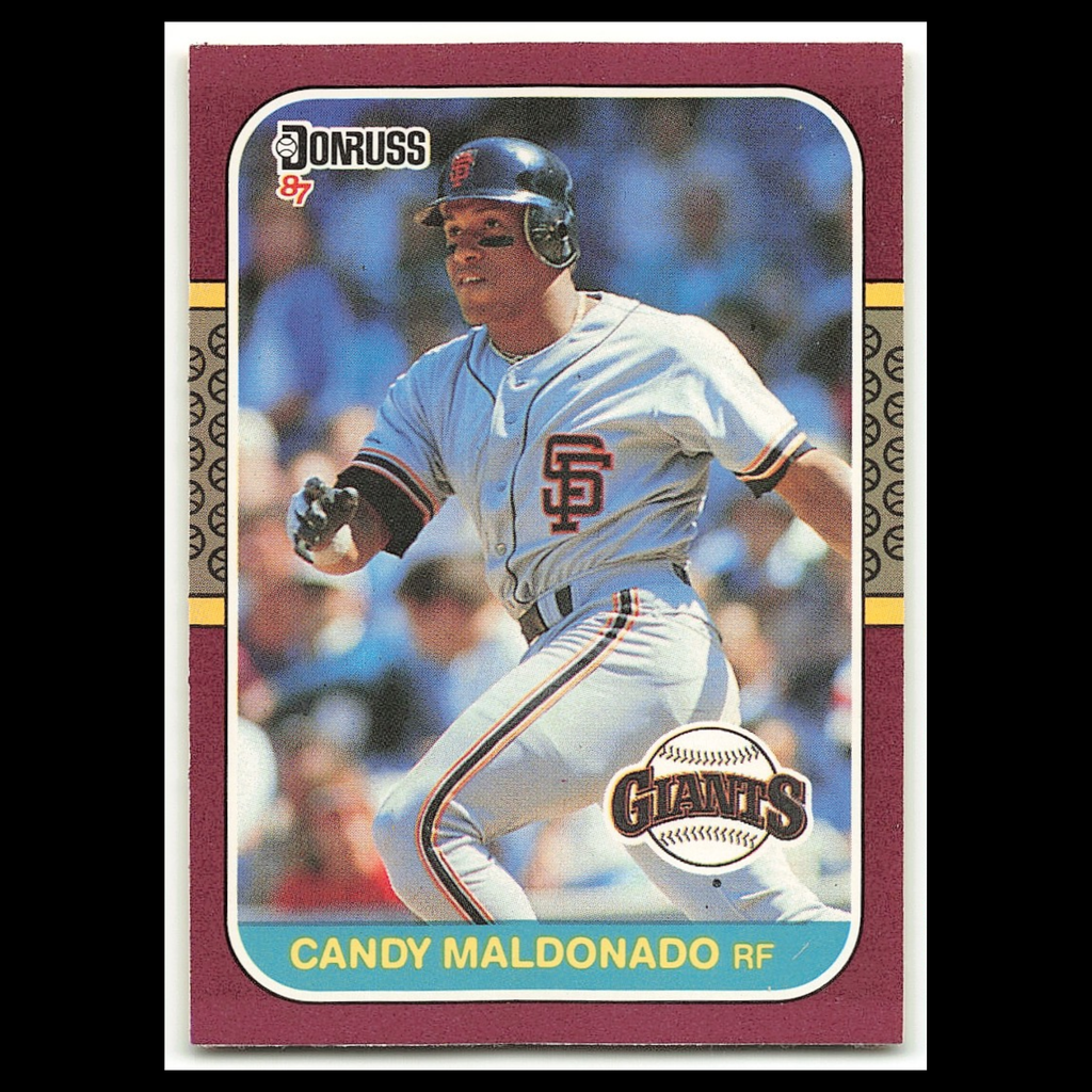 Candy Maldonado #102 1987 Donruss Opening Day San Francisco Giants Baseball Card