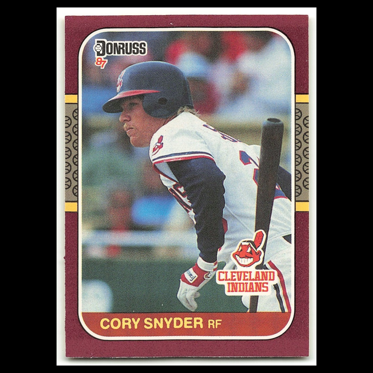 Cory Snyder #106 1987 Donruss Opening Day Cleveland Indians Baseball Card MLB NM