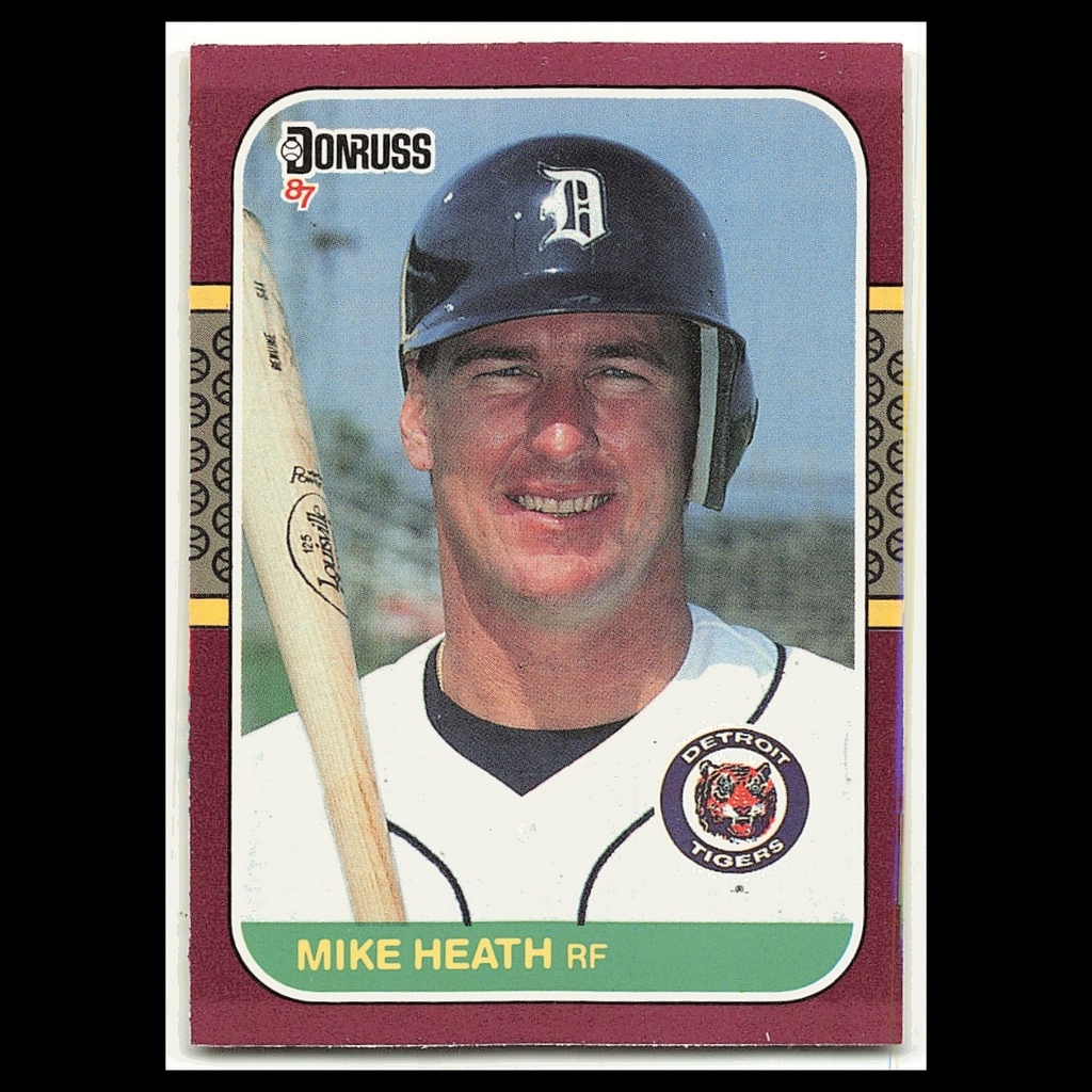 Mike Heath #214 1987 Donruss Opening Day Detroit Tigers Baseball Card MLB NM