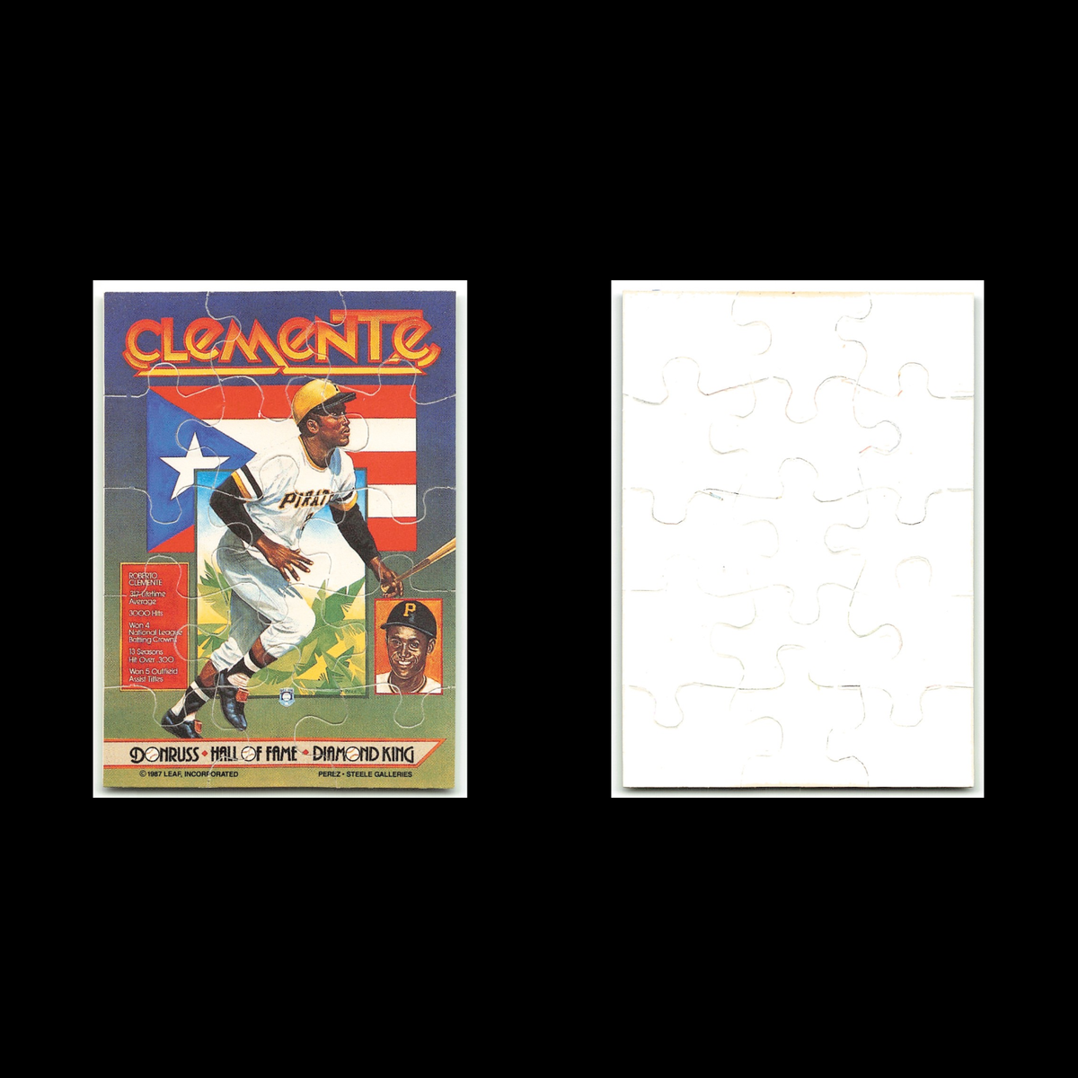 Roberto Clemente Puzzle #NNO 1987 Donruss Opening Day Pittsburgh Pirates Card NM