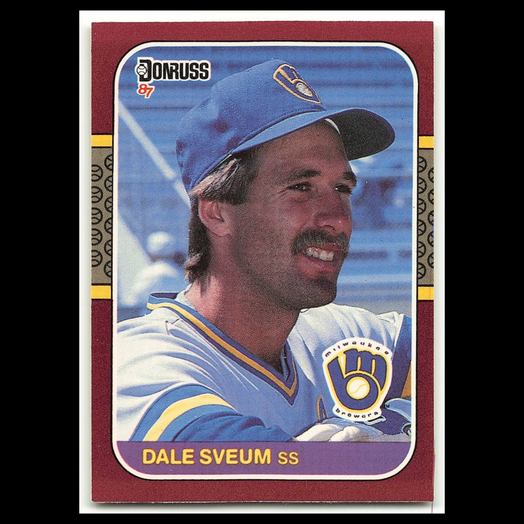 Dale Sveum #55 1987 Donruss Opening Day Milwaukee Brewers Baseball Card MLB NM
