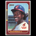 Julio Franco #111 1987 Donruss Opening Day Atlanta Braves Baseball Card MLB NM