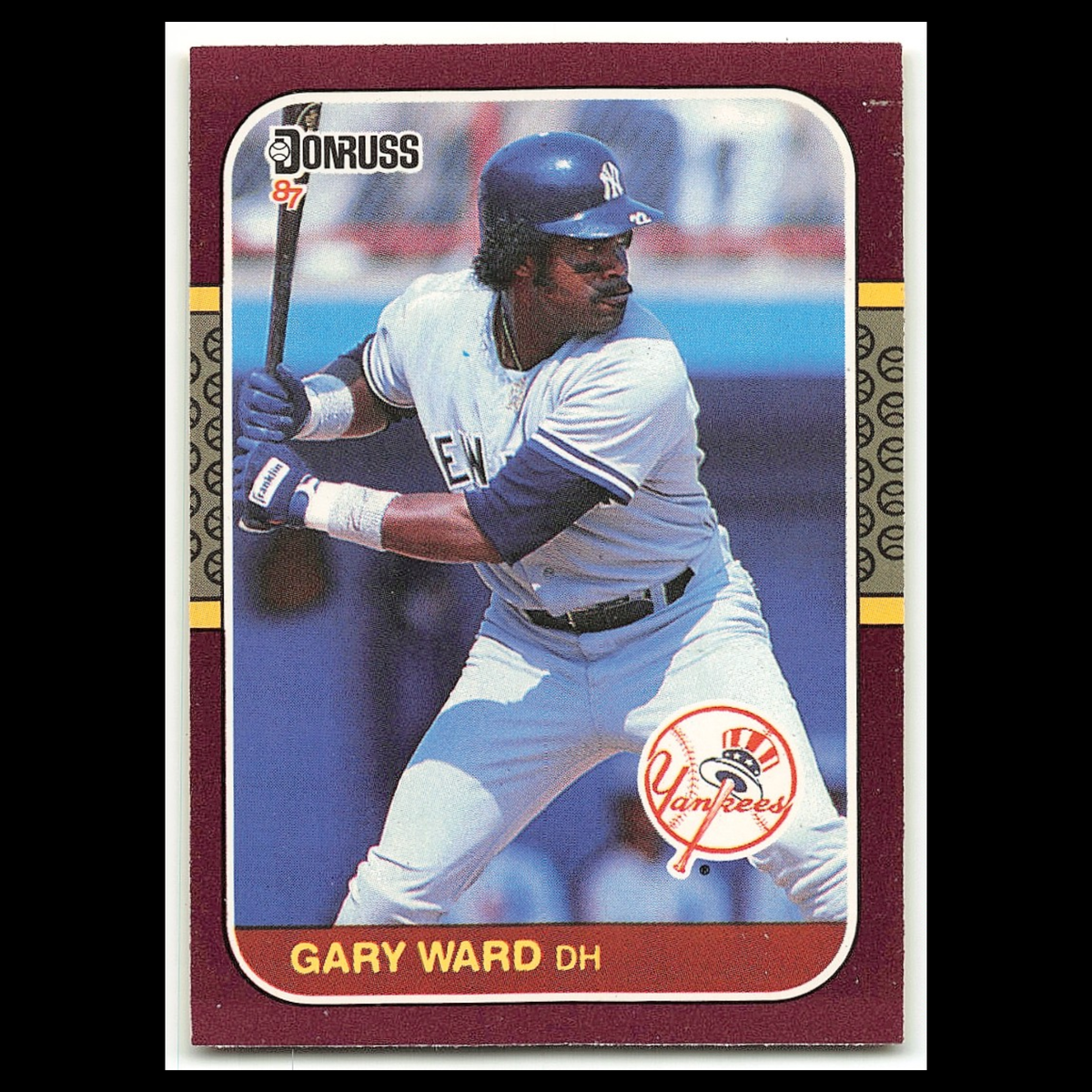 Gary Ward #242 1987 Donruss Opening Day New York Yankees Baseball Card MLB NM