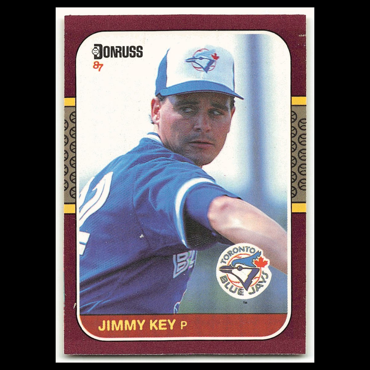 Jimmy Key #37 1987 Donruss Opening Day Toronto Blue Jays Baseball Card MLB NM