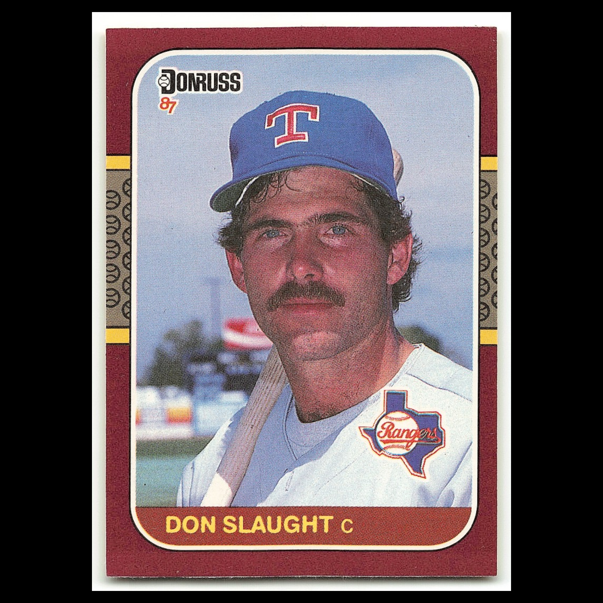 Don Slaught #176 1987 Donruss Opening Day Texas Rangers Baseball Card MLB NM