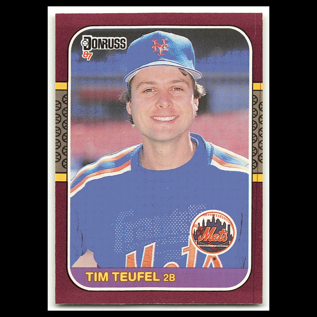 Tim Teufel #131 1987 Donruss Opening Day New York Mets Baseball Card MLB NM