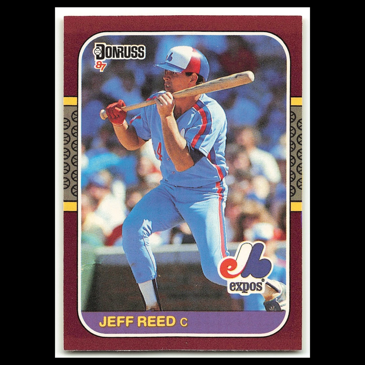 Jeff Reed #92 1987 Donruss Opening Day Montreal Expos Baseball Card MLB NM