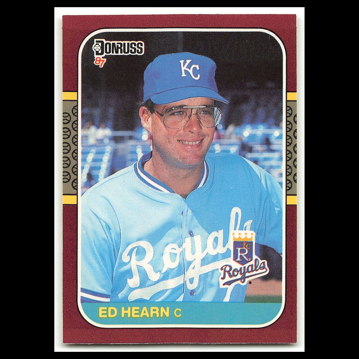 Ed Hearn #201 1987 Donruss Opening Day Kansas City Royals Baseball Card MLB NM