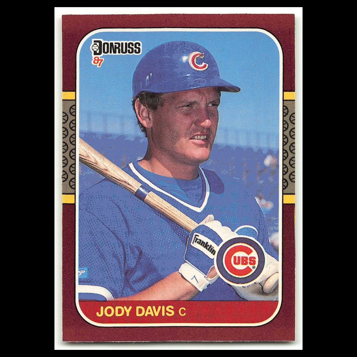 Jody Davis #72 1987 Donruss Opening Day Chicago Cubs Baseball Card MLB NM
