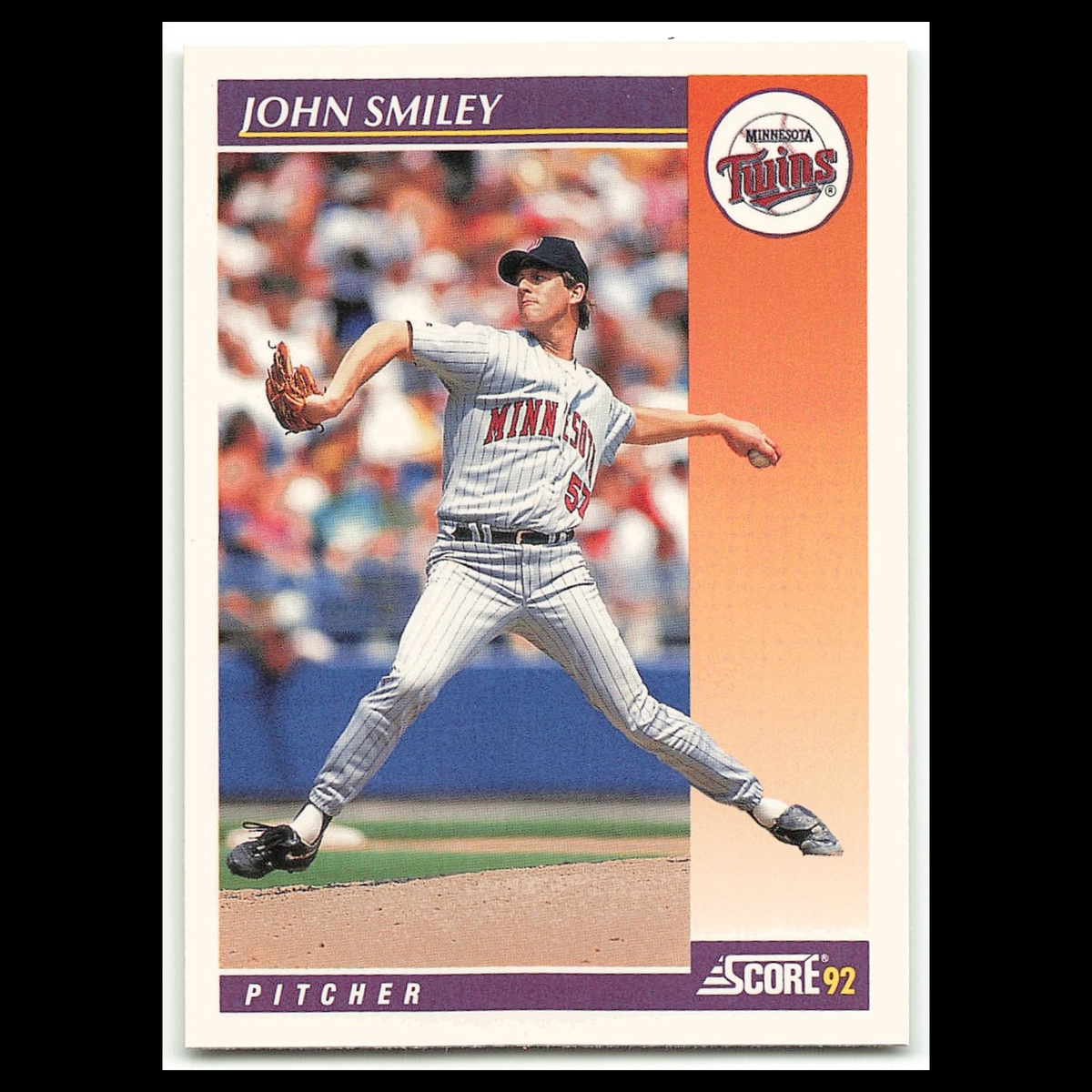 John Smiley #22T 1992 Score Rookie - Traded Minnesota Twins Baseball Card MLB NM