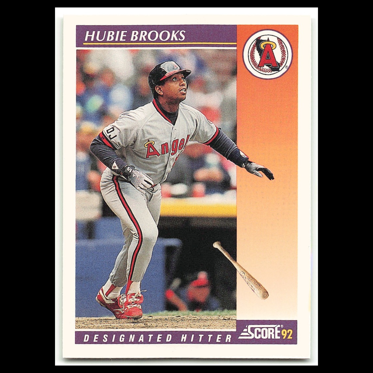 Hubie Brooks #69T 1992 Score Rookie - Traded California Angels Baseball Card MLB