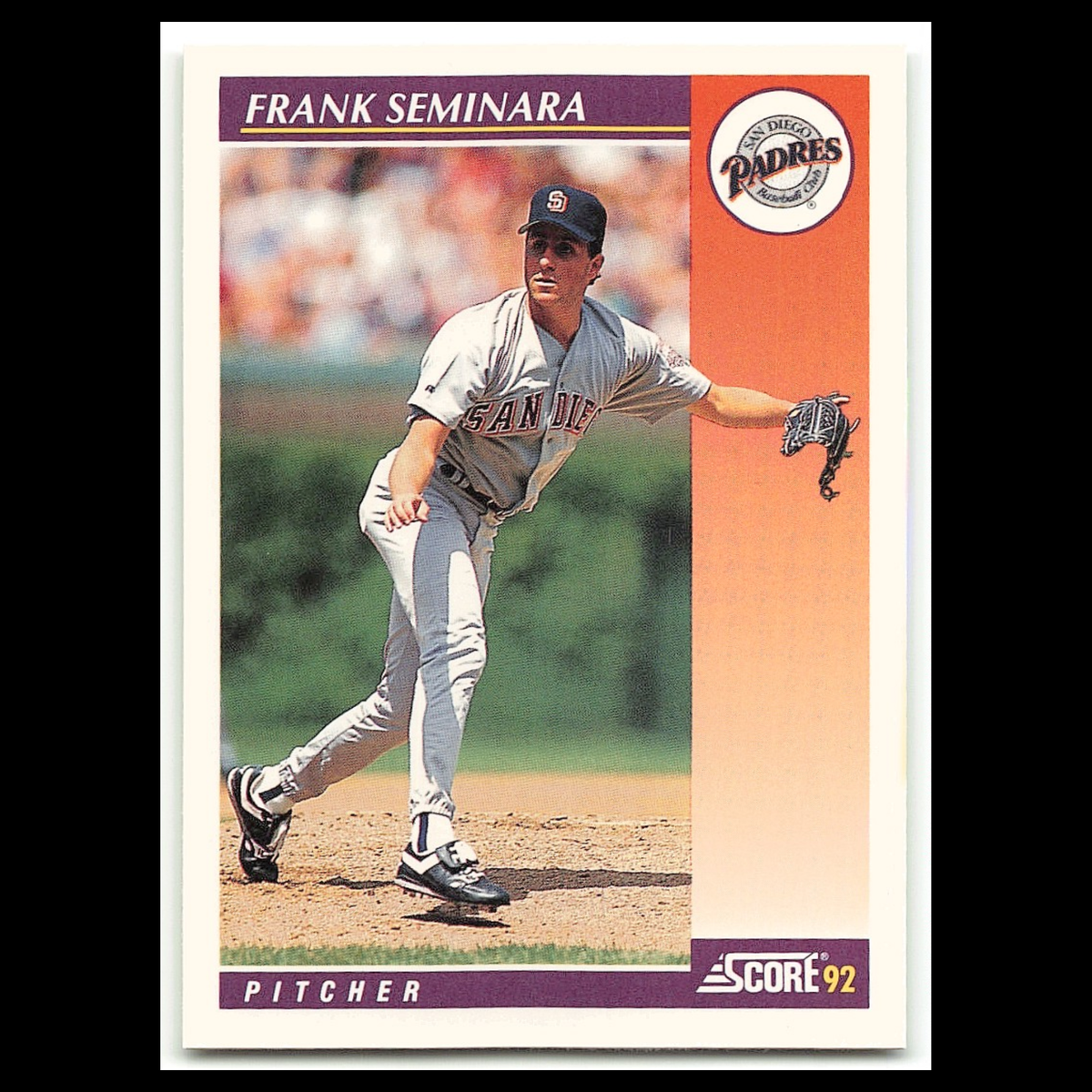 Frank Seminara Rookie #97T 1992 Score Rookie - Traded San Diego Padres Baseball