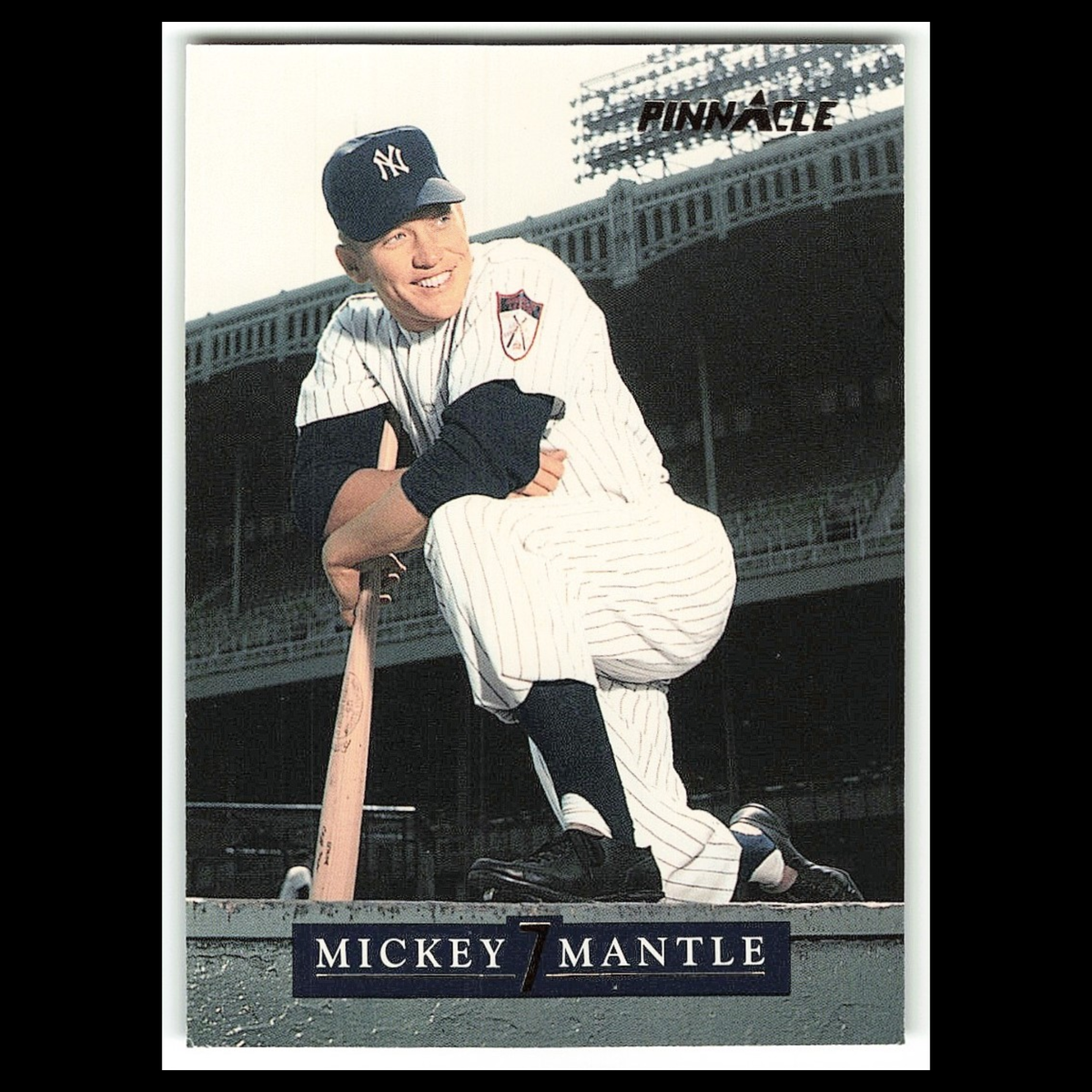The Rookie #7 1992 Pinnacle Mickey Mantle New York Yankees Baseball Card MLB NM