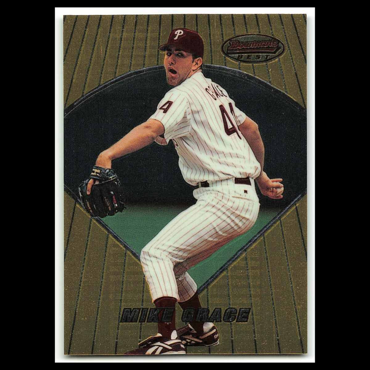 Mike Grace #43 1996 Bowmans Best Philadelphia Phillies Baseball Card MLB NM