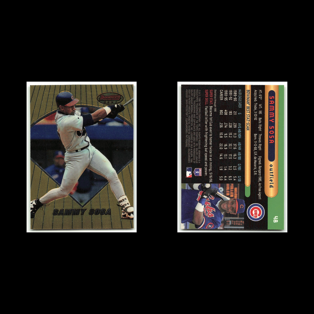 Sammy Sosa #48 1996 Bowmans Best Chicago Cubs Baseball Card MLB NM