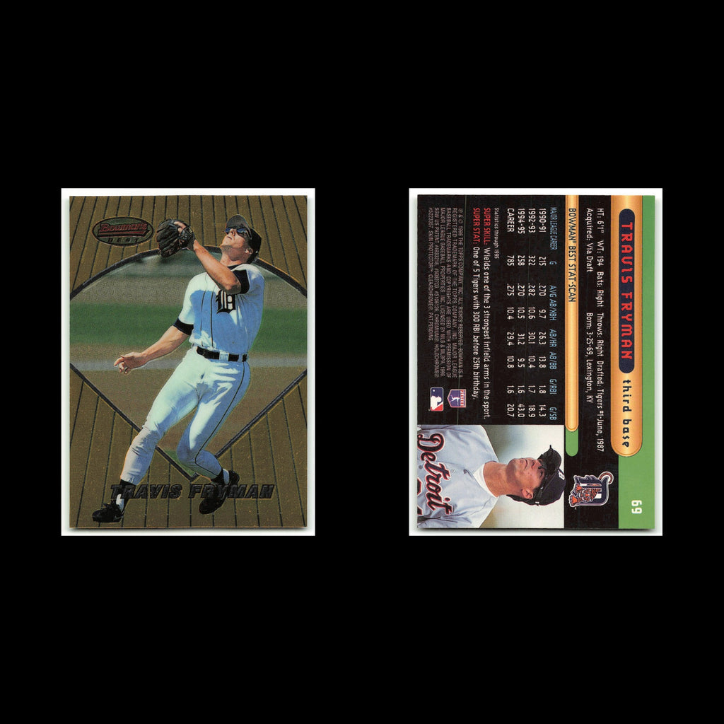 Travis Fryman #69 1996 Bowmans Best Detroit Tigers Baseball Card MLB NM