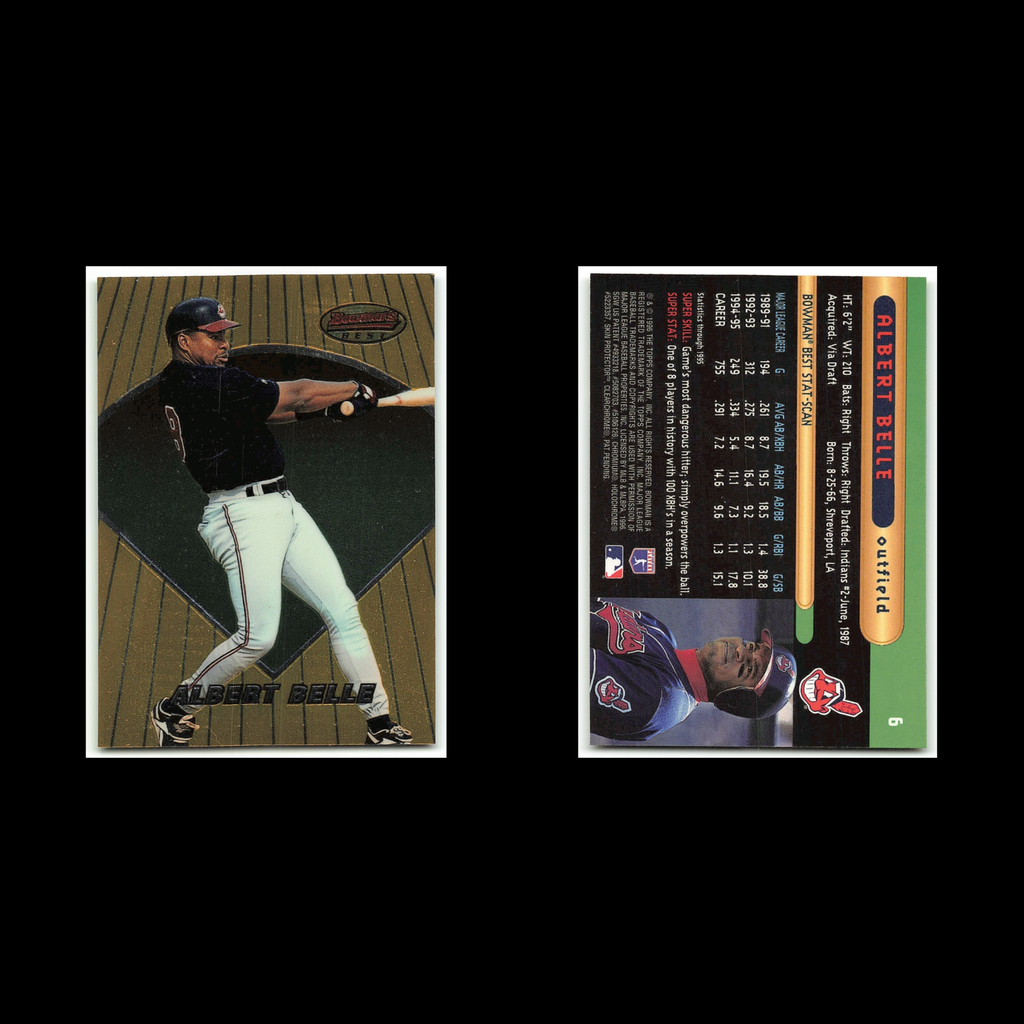 Albert Belle #6 1996 Bowmans Best Cleveland Indians Baseball Card MLB NM