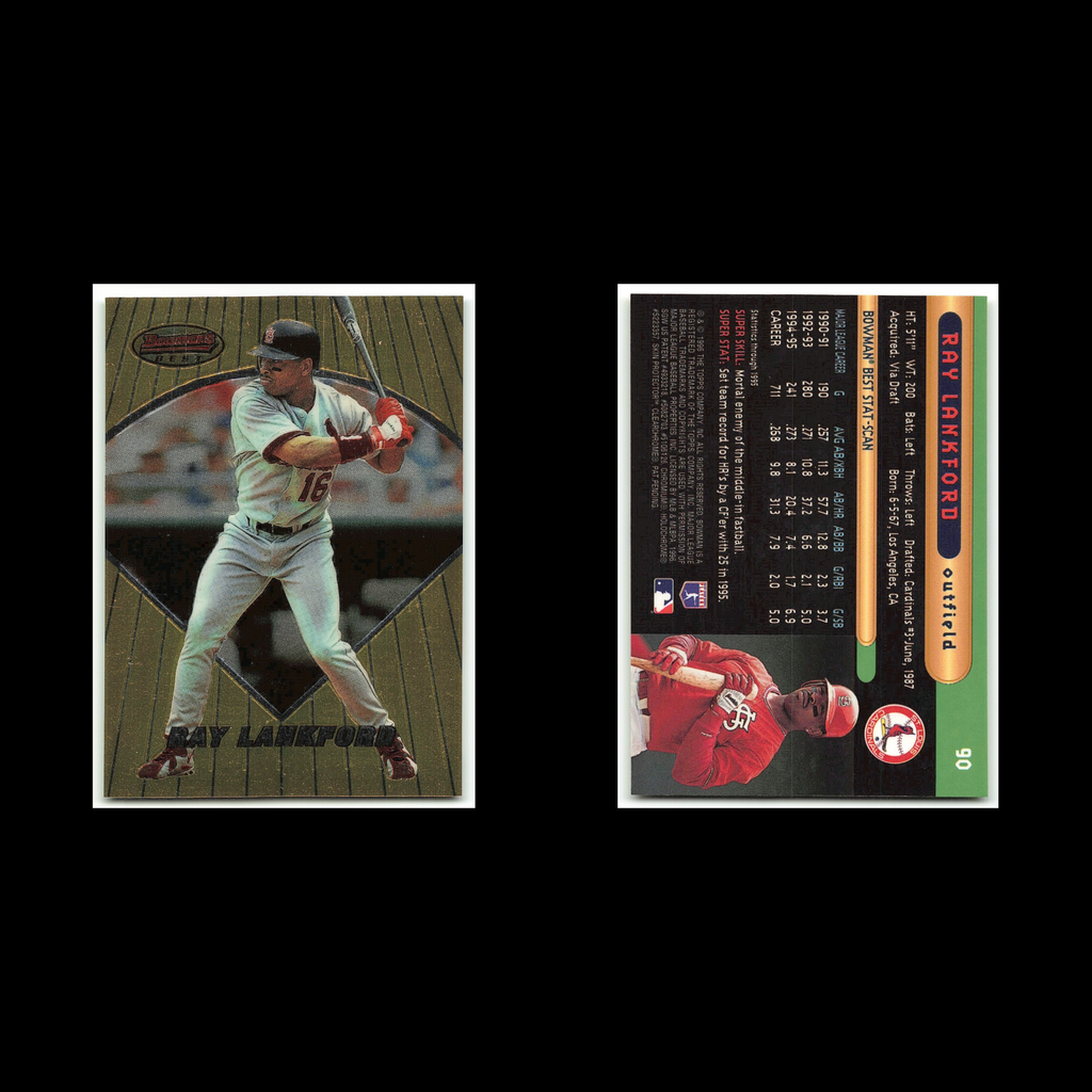 Ray Lankford #90 1996 Bowmans Best St. Louis Cardinals Baseball Card MLB NM